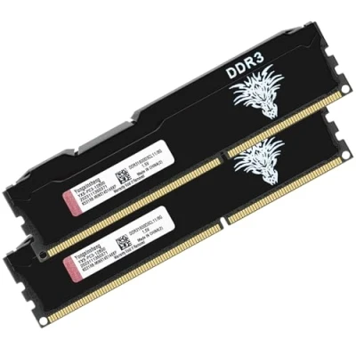 Image of DDR3 16GB Kit (8GBx2) Desktop RAM 1600MHz PC3 12800 UDIMM Non ECC Unbuffered 1.5V 2Rx8 Dual Rank 240 Pin CL11 PC Computer Memory Upgrade Module (Black)