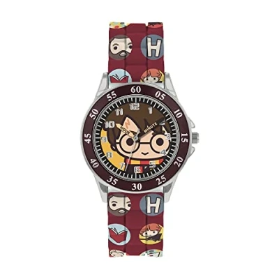 Image of Harry Potter Warner Brothers Brown Printed Time Teacher Strap Watch HP9049