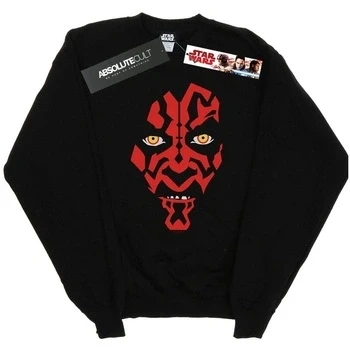 Image of Star Wars Boys Darth Maul Face Sweatshirt Black 5 6 Years