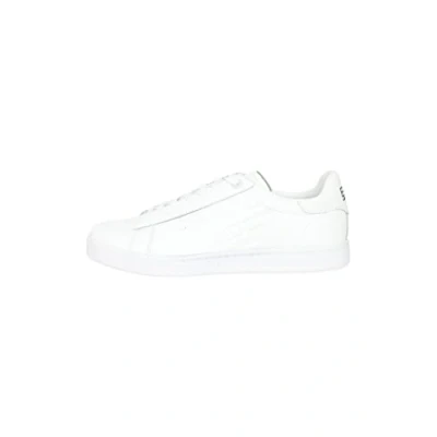 Image of EA7 Emporio Armani Classic Unisex Trainers, Size: 10.5, White Leather