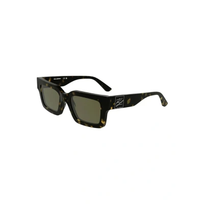 Image of Karl Lagerfeld Unisex KL6182S 242 Sunglasses Acetate Havana Brown Squared Normal