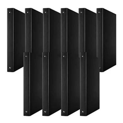 Image of DONAU 3733001PL 01 Ring Binder Black 4 O Mechanism 20 mm DIN A4 Cardboard/Plastic Made of 1.9 Thick Cardboard with Eco PP 100µ Pack 10
