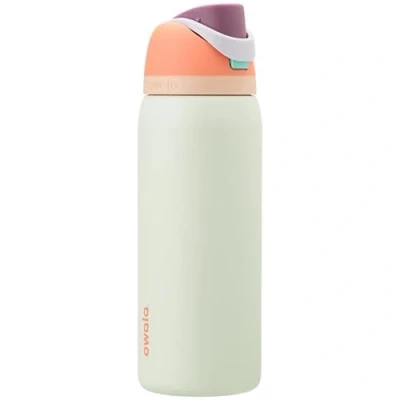 Image of Owala FreeSip Insulated Stainless Steel Water Bottle with Straw for Sports, Travel, and School BPA Free Sports Bottle, 32 oz, Surfs Edge