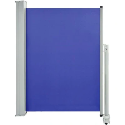 Image of vidaXL Patio Retractable Side Awning 100x300 cm Blue