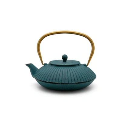 Image of Bredemeijer Linhai Teapot 1.1 L Cast Iron Petrol Gold