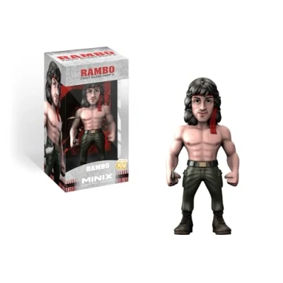 Image of MINIX Bandai Rambo with Bandana Model Collectable Figure From The Films Toys Range Collect Your Favourite Figures Movies Movie Merchandise