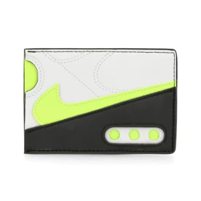 Image of Nike Icon Air Max 90 Card Wallet Credit Cards License Lime, White, Standard, Casual