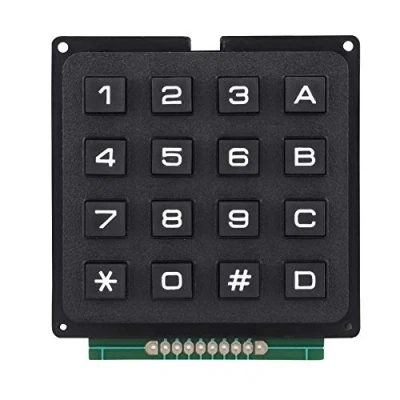 Image of ASHATA 16 Keypad Keyboard Module, Modules with Keys 4x4 Push Buttons External for MCU