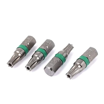 Image of Sourcingmap 1/4 inch Hex Shank T25 Torx Security Screwdriver Bit 25mm Long 4pcs