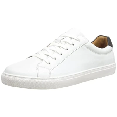 Image of Hush Puppies Men&#039;s Colton Sneaker, White, 11 UK