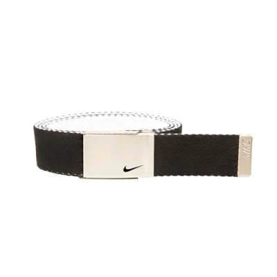 Image of Nike Women&#039;s Reversible Single Web Belt, Black/White, One Size