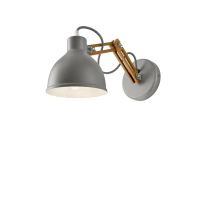 Image of Marcello Adjustable Dome Wall Light Rustic, 1x E27