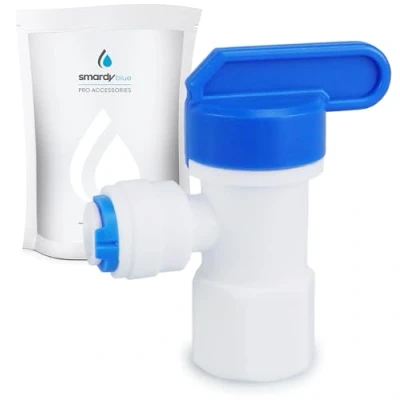 Image of smardy Reverse Osmosis Pressure Tank Valve Pushfitting Takes 1/4&quot; lldpe tubing Pipe