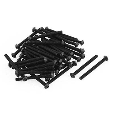 Image of sourcingmap M3x32mm Thread Button Head Hex Socket Cap Screw Bolt 50pcs