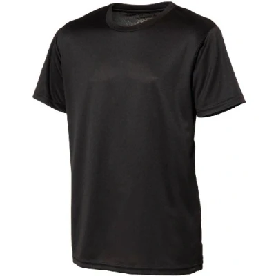 Image of AWD Just Cool Kids Breathable T Shirt Jet Black 12/13 Years