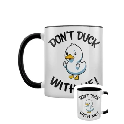 Image of Grindstore Don&#039;t Duck with Me Black Inner 2 Tone Mug
