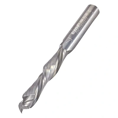 Image of Trend CNC Compression Spiral Router Cutter, 8mm Shank, Cut Diameter &amp; 42mm Length, Solid Tungsten Carbide, CNC/206X8STC