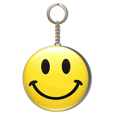 Image of Gift Insanity SMILEY FACE YELLOW 55mm KEYRING BOTTLE OPENER