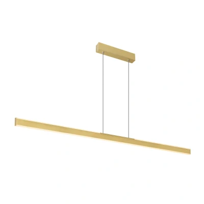 Image of SLV One Linear LED pendant light, 140 cm, brass