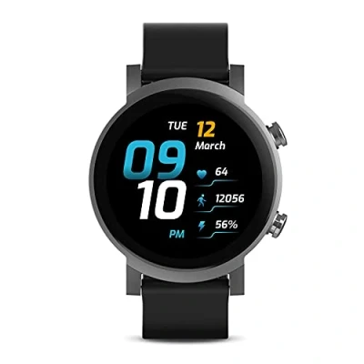 Image of Ticwatch E3 Smartwatch for Men Wear OS from Google with Qualcomm Snapdragon 4100+ Dual System Platform Pay GPS Heart Rate Monitoring Stress Management iOS and Android Compatible