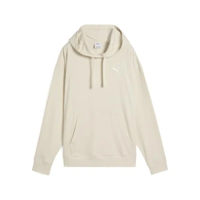 Image of Puma ESS ELEVATED RIB HOODIE women&#039;s Sweatshirt in Beige
