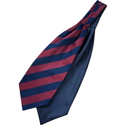 Image of Great British Tie Club Brigade of Guards Regimental Woven Striped Ascot Cravat