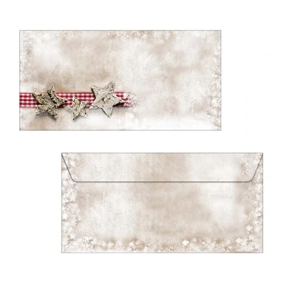 Image of SIGEL DU049 Christmas envelopes &quot;Winter Chalet&quot;, DL, without window, 90 gsm, 25 Pieces