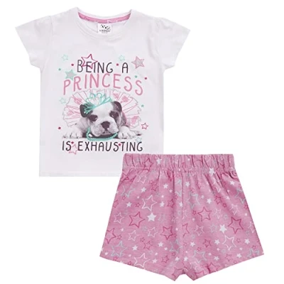Image of undercover lingerie Girls Princess Puppy Pyjamas 15C578 White/Pink 4 5 Years