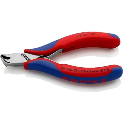 Image of Knipex Electronics End Cutting Nipper with multi component grips 120 mm 64 32