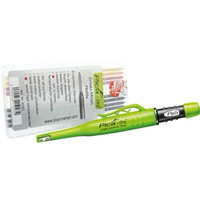 Image of Pica Dry Longlife Automatic Pen, 4099101 94102, incl. 8 Refill Leads, Starter Kit