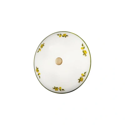 Image of Nonna Cottage Style Glass Patterned Flush Ceiling Lamp Antique Brass, 2x E14