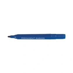 Image of Blue Permanent Marker Bullet Tip (Pack of 10) WX26046
