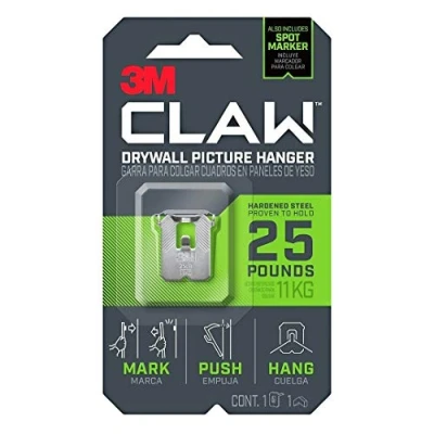Image of 3M CLAW Strong Durable Drywall Picture Hanger (25 LB)