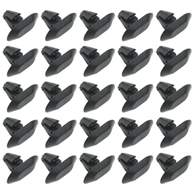 Image of SG Store 100Pcs Side Body Moulding Strip Trim Clips Replacement 699786 Compatible with Peugeot 206 307 406 Car Door Seal Retaining Black