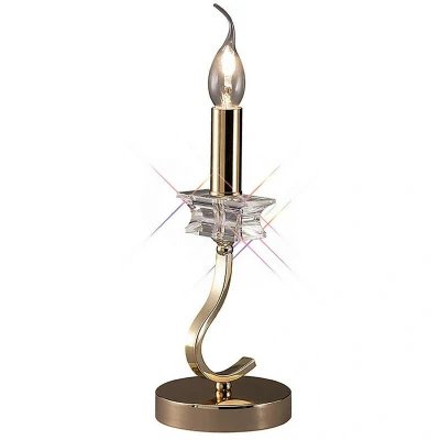 Image of Nydia Table Lamp E14 French Gold/Crystal