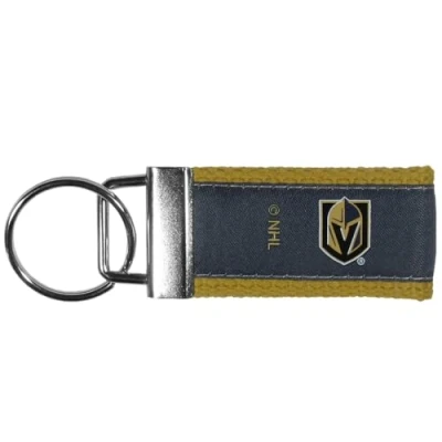 Image of Siskiyou Sports NHL Vegas Golden Knights Woven Key Chain, Team Colors, One Size