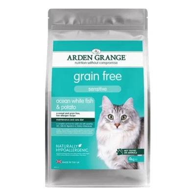 Image of Arden Grange Sensitive, dry cat food for adult cats