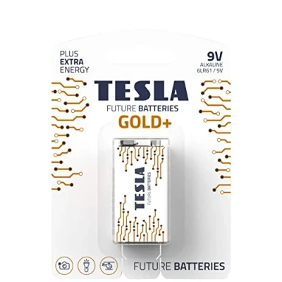 Image of Gold Alkaline Battery 9 V (6LR61, V, Blister) Pack of 1
