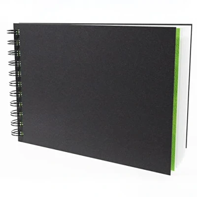 Image of Artgecko Classy Sketchbook A5 Landscape 80 Pages (40 Sheets) 150gsm White Cartridge Paper