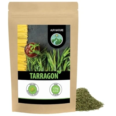 Image of Tarragon Dried (125g, 4.4oz), Leaves 100% Pure and Natural for The Preparation of Spice mixtures
