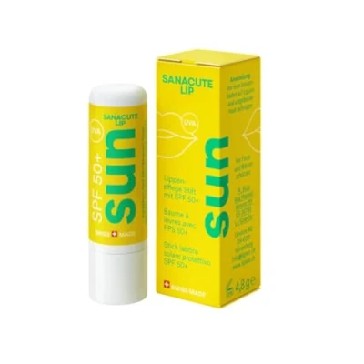 Image of Lipivir Sun Lip Balm Stick SPF 50+ High UVA &amp; UVB Protection with Beeswax, Jojoba Oil, and Zinc Oxide Moisturising Care for