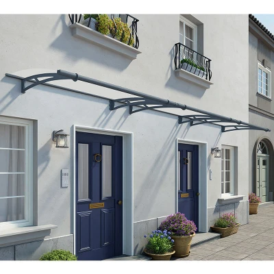 Image of Palram Canopia Aquila 4500 Grey Clear Door Canopy