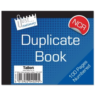 Image of Tallon Half Size NCR Duplicate Book