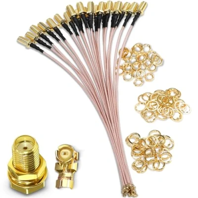 Image of TUOLNK SMA Female to U.FL IPX IPEX RF Coaxial Cable RG178 6inch/12inch 5 Pack (SMA 15cm)