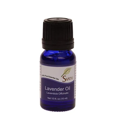 Image of SVATV Lavender Essential Oil for Yoga Massage &amp; Therapeutic Grade, Room Fragrance Diffuser, Aromatherapy Oils, DIY Personal Care 10ml