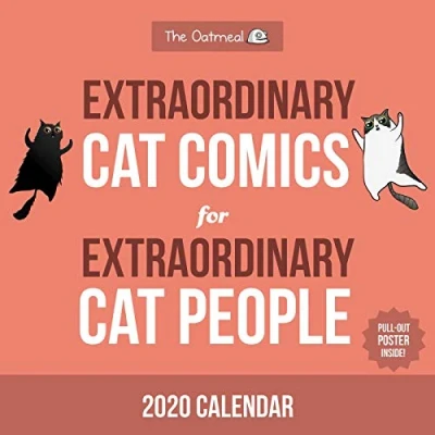 Image of The Oatmeal : Extraordinary Cat Comics for people 2020 Square Wall Calendar