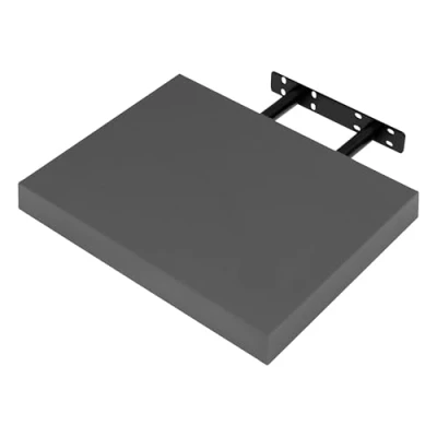 Image of WOLTU RG9371dgr Wall Shelf CD DVD Bookshelf Floating Wooden Board 30 x 22.9 3.8 cm Dark Grey for Office, Living Room, Bedroom, Kitchen