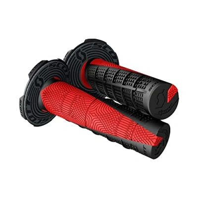 Image of Scott Grips Duece + Donuts Motocross Enduro, Black / Neon Red Motocross4u