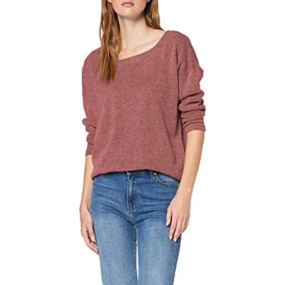 Image of ONLY Women&#039;s ONLALBA 3/4 TOP JRS NOOS Langarmshirt, Dark Grey Melange, XXS