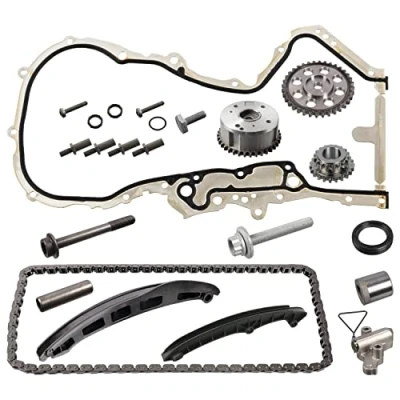 Image of 03C109158A, 03C109158AS11, 3C109158AS11 Timing chain Kit FEBI BILSTEIN 174393 Silent Chain, Closed VOLKSWAGEN: Golf 5, Polo V Hatchback, Eos